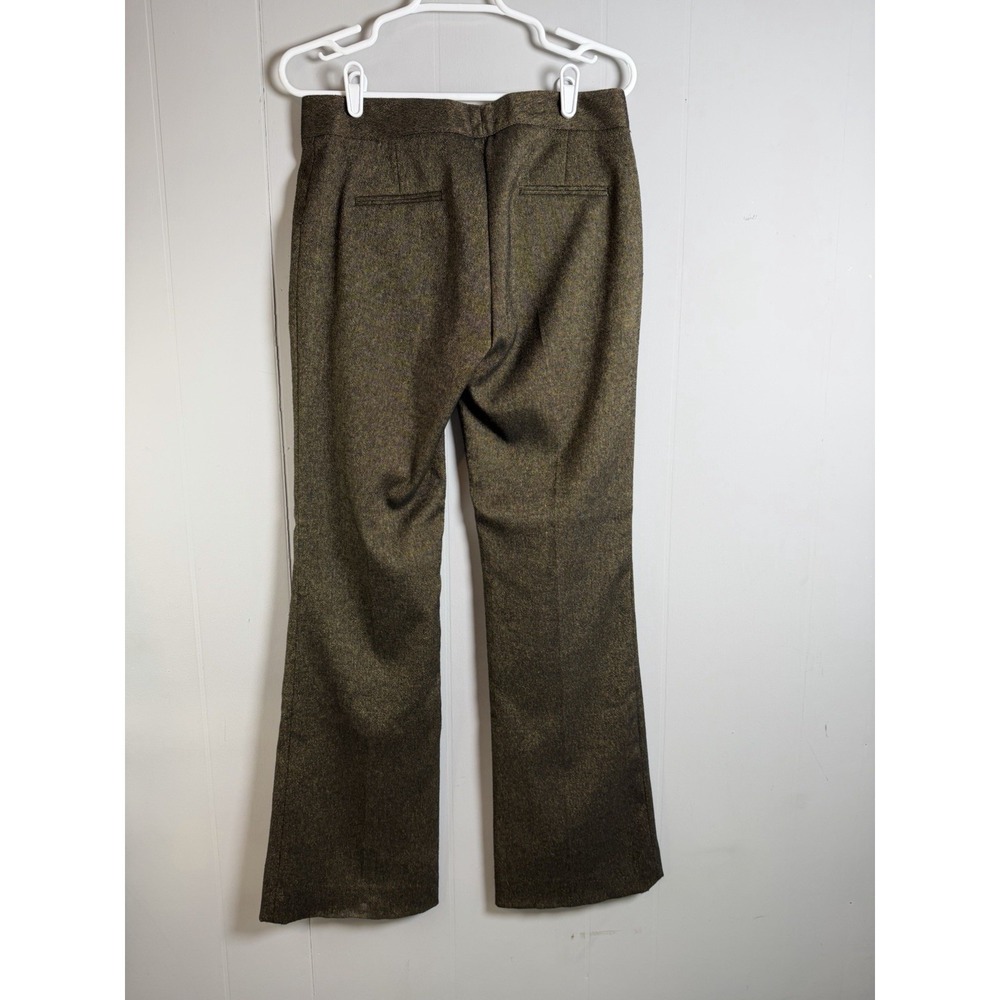 Antonio Melani‎ Trouser Dress Pants Wool Blend Lined Bronzed Green Sz 4 - Picture 2 of 6